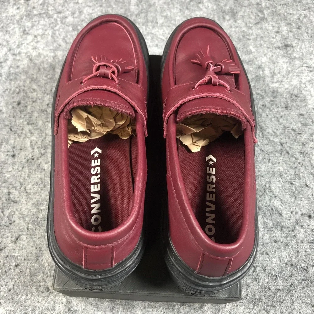 Converse Chuck Taylor All Star Lugged Heel Loafer Womens 7 Deep Bordeaux A14708C